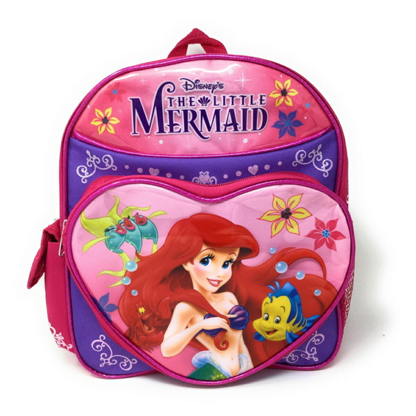 楽天市場 送料無料 おまけ２個付 ディズニープリンセス 31cmトドラーリュック アリエル フラワー キャラクターグッズpoccl