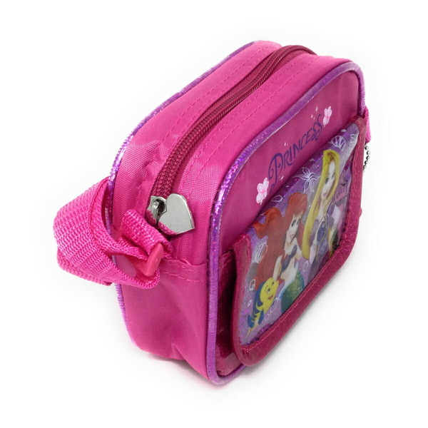 楽天市場 送料無料 ディズニープリンセス ポケット付きミニショルダーバッグ アリエル ラプンツェル キャラクターグッズpoccl