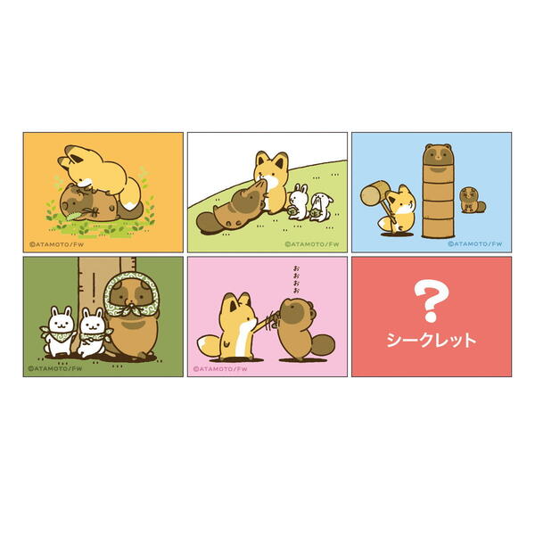 楽天市場】タヌキとキツネ ミニキャンバスコレクション（タヌキ
