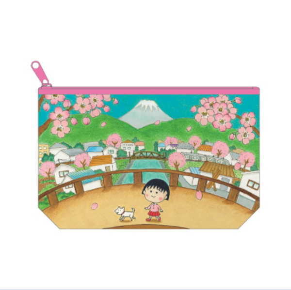 楽天市場】ちびまる子ちゃん ポーチ（巴川の春） CM-PO521