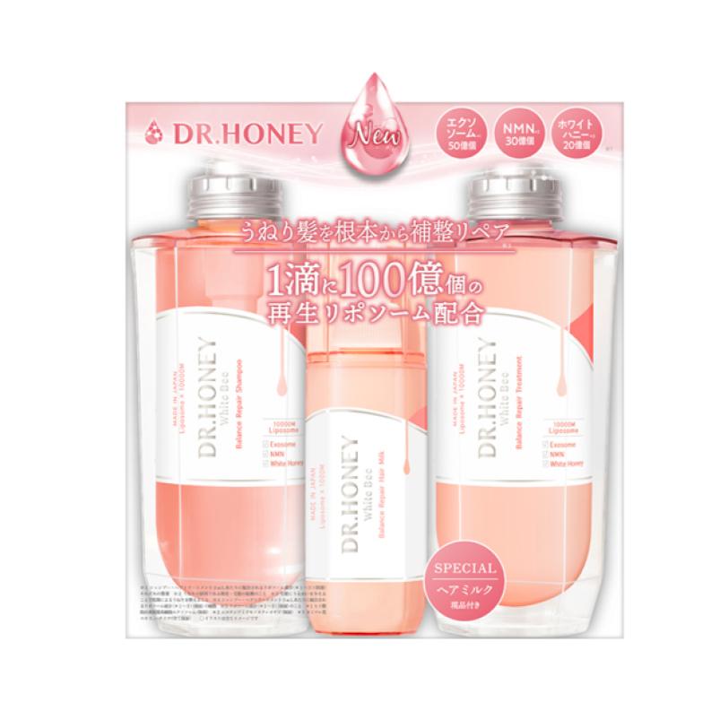 3セット＊ドクターハニーブラックビー モイストリペア トリプルセット DR.HONEY / DRハニー ブラックビー モイスト リペア シャンプー