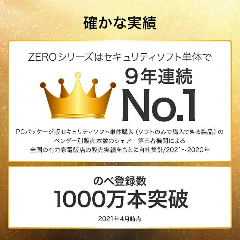 ZERO スーパーセキュリティ 5台用 カード版 Android対応 Mac 最新 Win