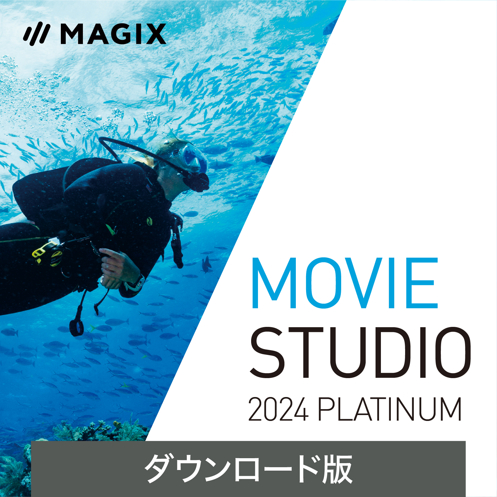 Movie Studio 2024 Platinum (最新)【ダウンロード版】DL_SNR[Windows用][ビデオ編集ソフト]動画　編集　簡単　映像　音楽　ムービー　初心者　アニメーション　オリジナル画像