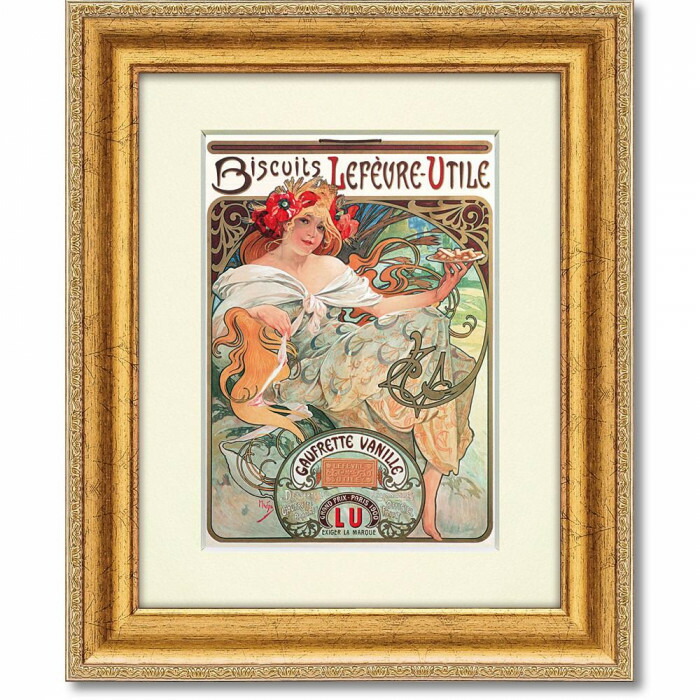 ミュシャ 1896年 オリジナル リトグラフ　家族の食卓　ラリタの接吻　セット ミュシャ 1896年 オリジナル リトグラフ 家族の食卓 ラリタの