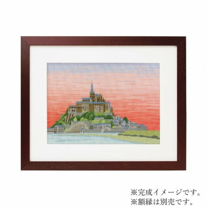 毛糸の刺繍額絵/四季の風景 楽天市場】刺繍 キット めぐる季節と日本の風景 クロスステッチ