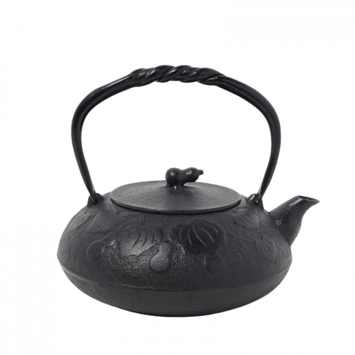 鉄瓶 南部鉄器 IH対応 瓢 1.2L 伝統工芸品 鉄分補給 お茶 日本製 黒色｜PocketCompany　店