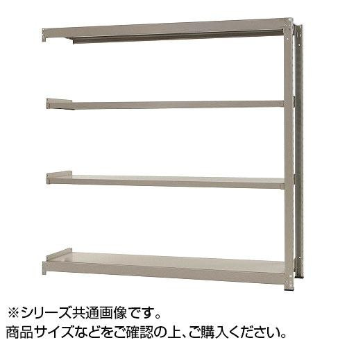 スチールラック 耐荷重300kg 連結 4段 ホワイト 倉庫 収納棚 中量棚｜PocketCompany　店