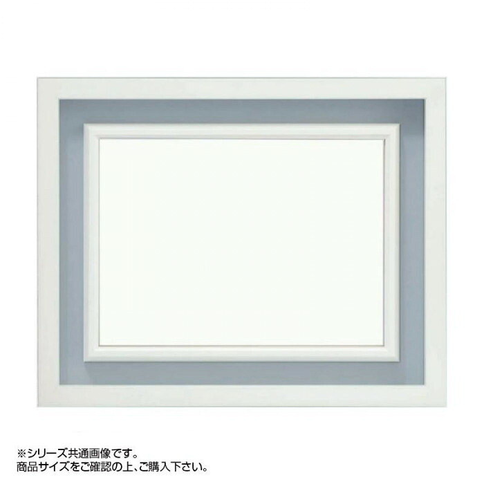 油額 F3サイズ ホワイト アクリル仕様 シンプル 木製 額縁 展示用 白｜PocketCompany　店