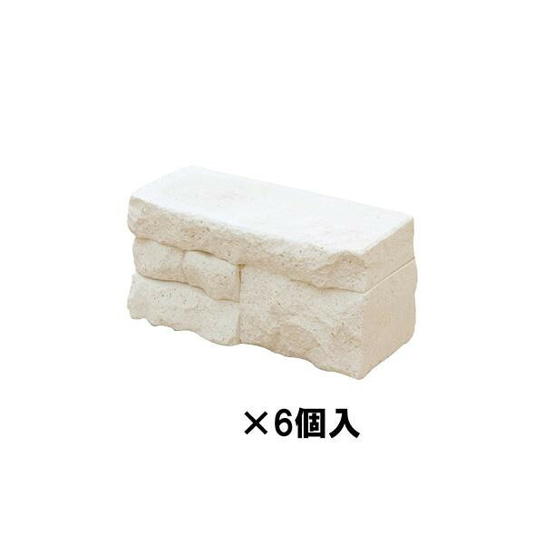 NXstyle ブリックブロック21 モノホワイト&times;6個入 BB-21MW6｜PocketCompany　店