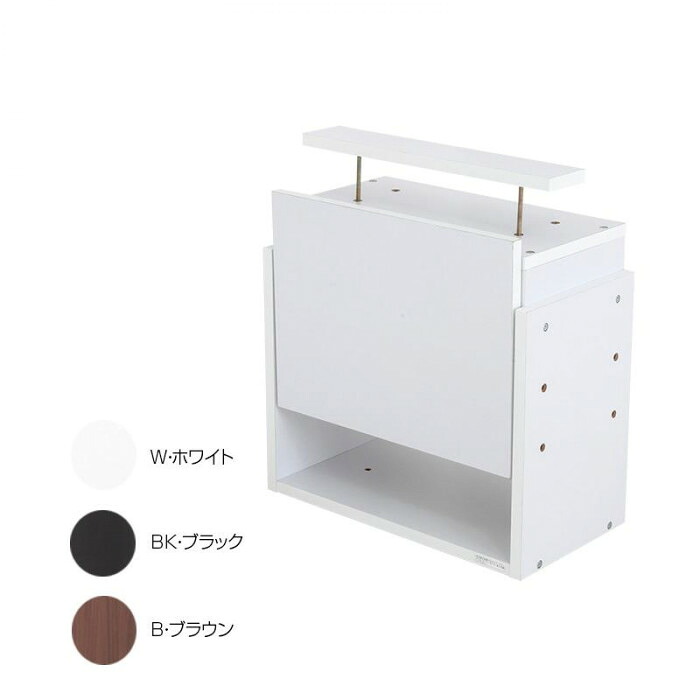 コレクションラック 上置き ロータイプ 奥行29cm用 つっぱり ホワイト｜PocketCompany　店