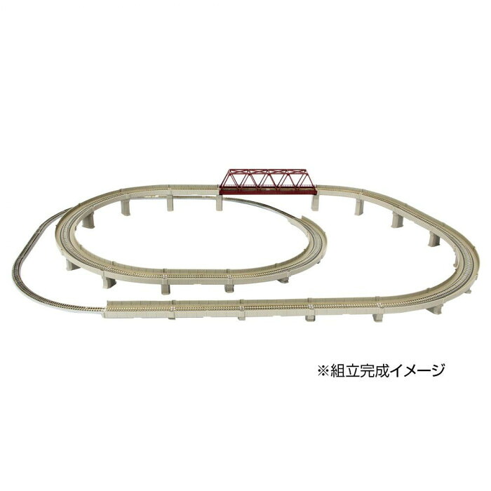 レールセット 単線立体交差セット R063 Zゲージ 鉄道模型 ジオラマ用品｜PocketCompany　店
