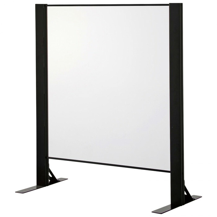 飛沫ガード アクリルパネル 両面用単体 H1000×W900mm ブラック 感染対策|PocketCompany 店