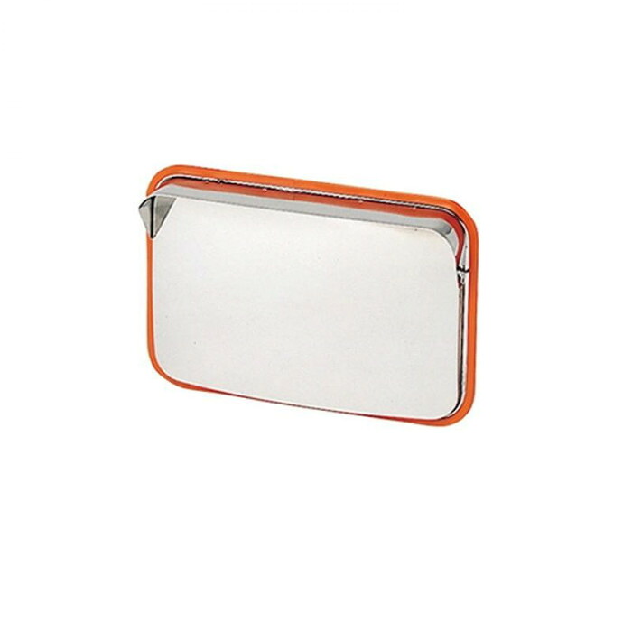 ステンレスミラー 角型 225×320mm 割れない 錆びない 安全 鏡 オレンジ|PocketCompany 店