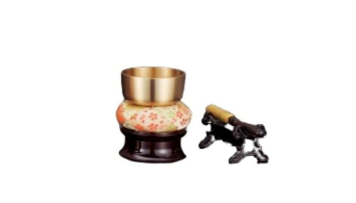 おりん 5点セット 2.5寸 鈴虫 音色 仏具 冠婚葬祭 供養 鈴 セット 日本製|PocketCompany 店