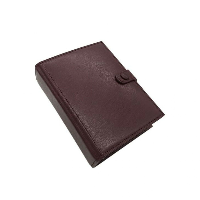 システム手帳 ミニ6サイズ 19mmリング ワインレッド 山羊革|PocketCompany 店