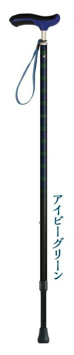 伸縮杖 ウォーキングステッキ アイビーグリーン 衝撃吸収 介護用品|PocketCompany 店