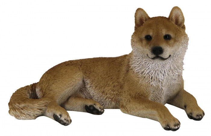 ドッグオーナメント 柴犬 アニマルオブジェ レジン製 庭 玄関 インテリア｜PocketCompany　店