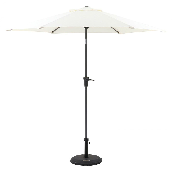 アルミパラソル 240cm アイボリー 角度調整機能付 支柱38mm｜PocketCompany　店