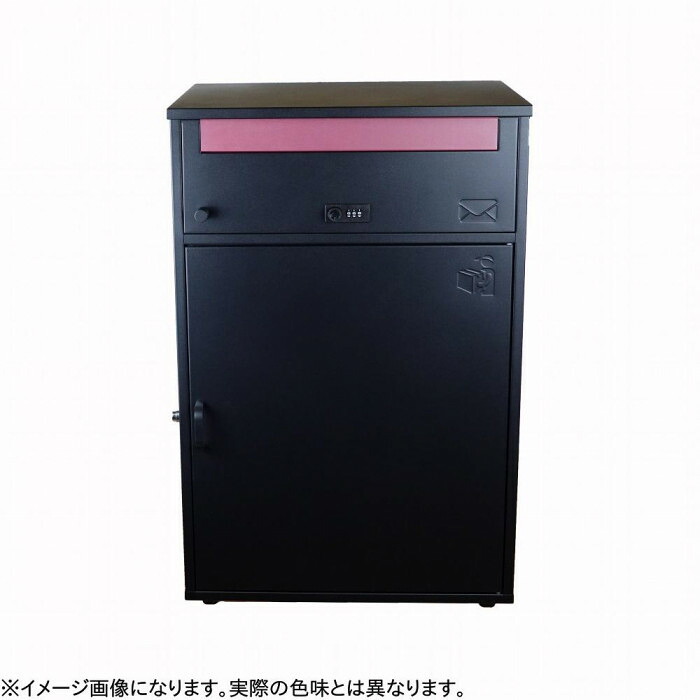 宅配ボックス ポスト付き 大容量 メール便対応 ブラック 鍵付き 屋外設置用|PocketCompany 店