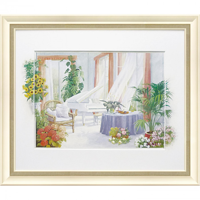 アートフレーム ピーター モッツ ホワイト ピアノ 額縁 壁掛け インテリア 絵画｜PocketCompany　店 11,412円