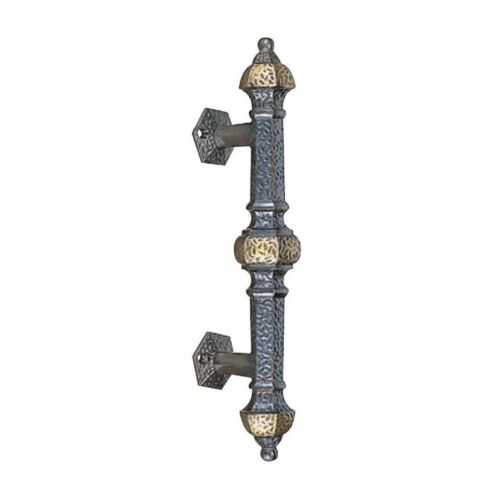 六角取手 大 古代色 真鍮製 扉用ハンドル 300mm おしゃれな取手 アンティーク調｜PocketCompany　店