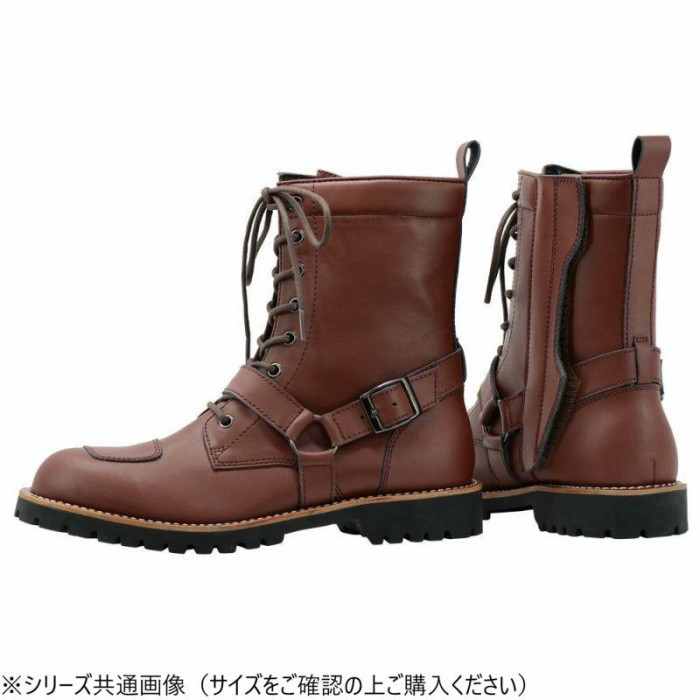ライディングブーツ 大型ジッパー付き 脱着簡単 シフトパッド ブラウン｜PocketCompany　店 12,297円