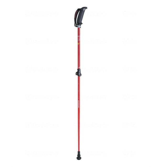 歩ミングポール レッド 90から115cm ワンタッチ調整 アルミ製 2本組 杖|PocketCompany 店