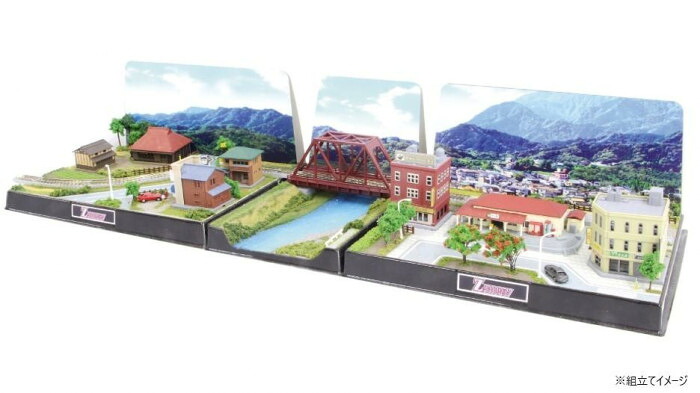 レイアウトセット 鉄道模型 情景拡張用 郊外 駅前 ジオラマ材料 ストラクチャー|PocketCompany 店