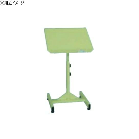 作業補助台 500×400mm グリーン 抗菌粉体塗装 高さ調整 傾斜機能 移動式|PocketCompany 店