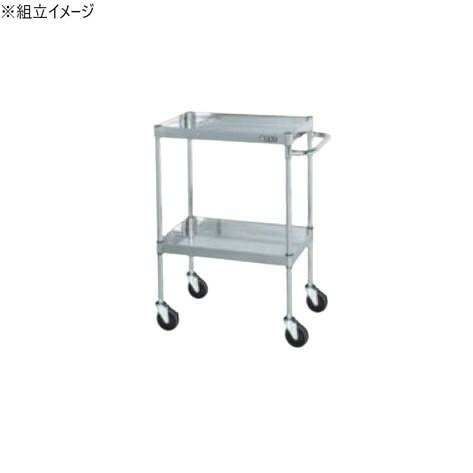 ステンレスパールワゴン 2段式 880mm高 耐荷重100kg サイレントキャスター｜PocketCompany　店 36,777円