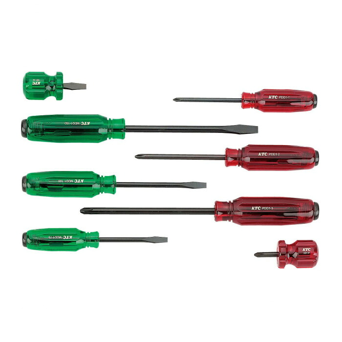 ドライバセット 貫通タイプ 8本組 樹脂柄 整備工具 作業道具 ボルト 回し 工具｜PocketCompany　店