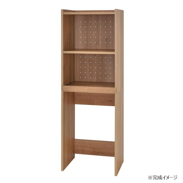 キッチンラック ゴミ箱収納 スライド式レンジ台 幅60cm ブラウン 日本製|PocketCompany 店