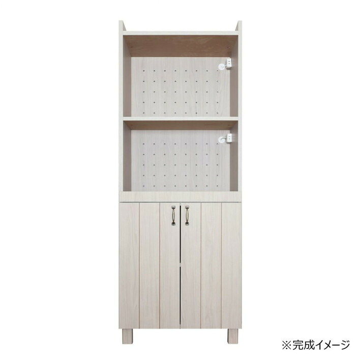 キッチンキャビネット 幅60cm 木目柄 収納家具 組立品 日本製｜PocketCompany　店
