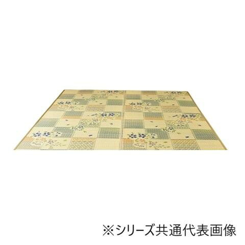 い草ラグ カーペット 花ござ 「綾花」 グリーン 174&times;174cm 1030970120202｜PocketCompany　店