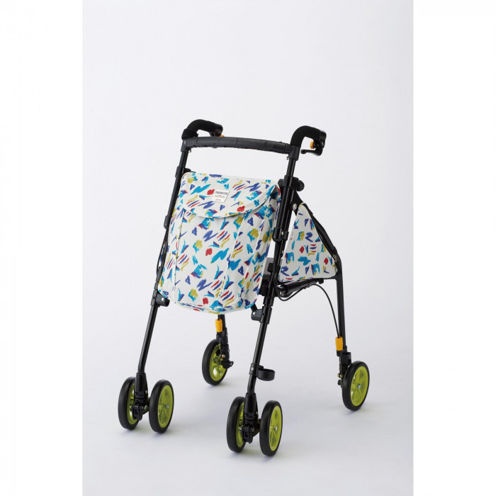 歩行車 5.2kg ペイント 座面付き 3WAYキャスター 軽量 折りたたみ 日本製｜PocketCompany　店