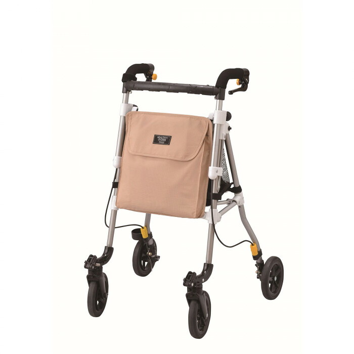 歩行車 ベージュ ヘルシーワンレジェール 軽量 コンパクト 折りたたみ 高齢者|PocketCompany 店