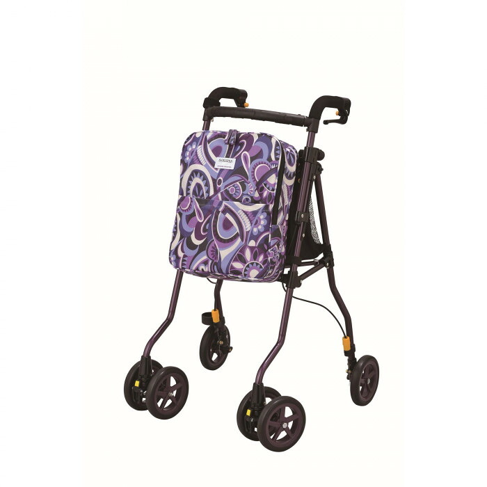 歩行車 スリムタイプ Pヴァイオレット 折りたたみ 介護用品 ミドルサイズ｜PocketCompany　店 40,788円
