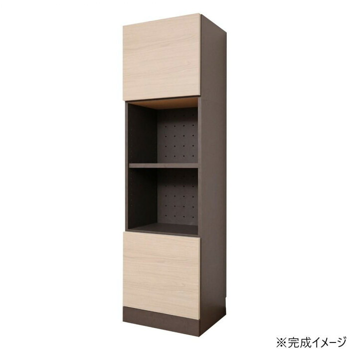 リビング収納キャビネット グレージュ 45cm幅 日本製 組立家具 モダン｜PocketCompany　店