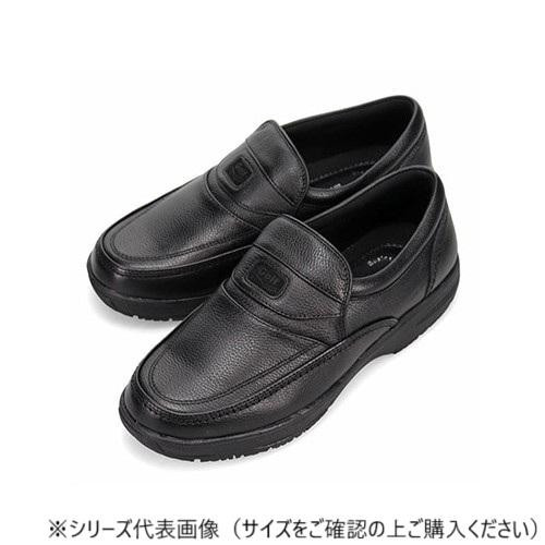 スリッポンシューズ 25cm ブラック 4E 幅広 防滑ソール 本革使用｜PocketCompany　店