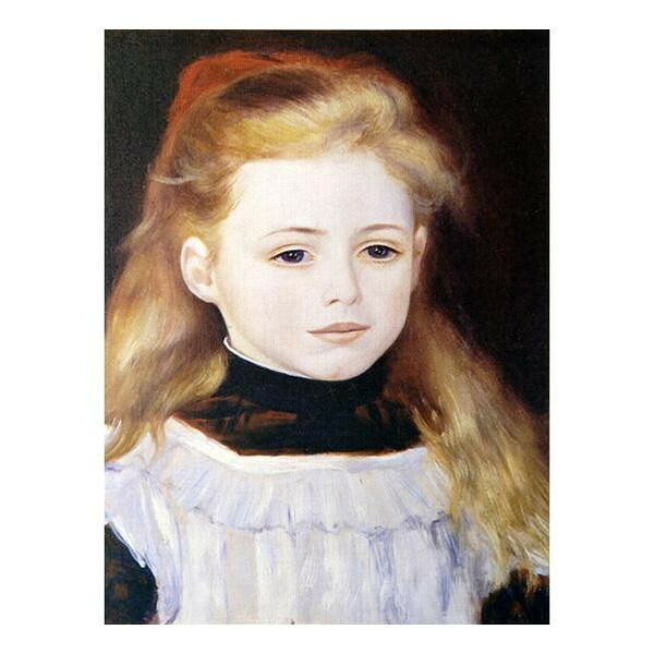 複製画 ルノワール 白いエプロンの少女 6号 額装品 世界の名画 インテリア|PocketCompany 店