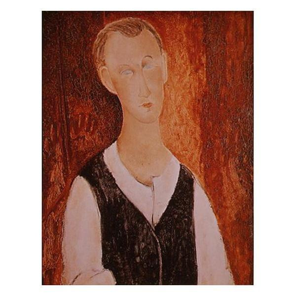 複製画 若き農夫の肖像 モディリアーニ 世界の名画 額縁付き 12号|PocketCompany 店