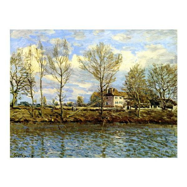 複製画 アルフレッド・シスレー 12号 グランド・ジャッド島 世界の名画 額装｜PocketCompany　店