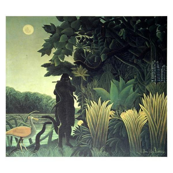 複製画 アンリ・ルソー 蛇使いの女 12号 額装 キャンバス 絵画|PocketCompany 店