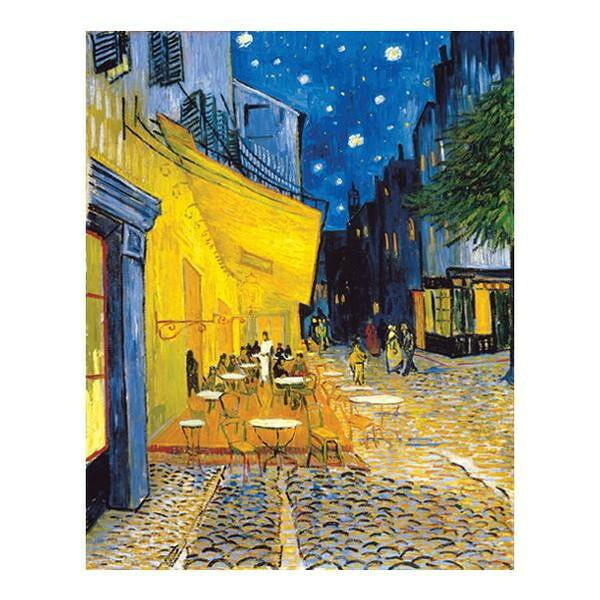 複製画 夜のカフェテラス 12号 ヴァン・ゴッホ 額縁付 絵画 日本製｜PocketCompany　店