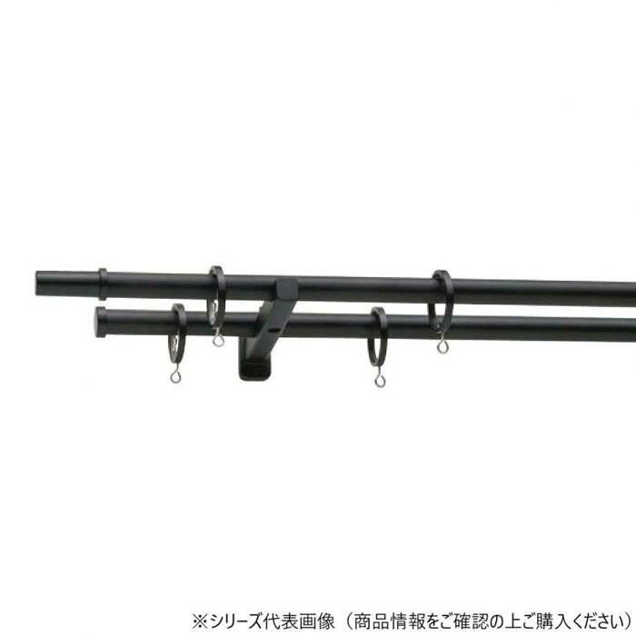 30017477 トーソー(TOSO) 装飾レール モノ16 Bセット ブラック ポールダブル2.10m｜PocketCompany　店