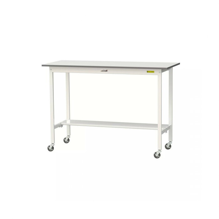 山金工業(YamaTec) SUPHC-1560T-WW ワークテーブル150シリーズ 移動式 (H1036mm) 1500&times;600mm (半面棚板付)｜PocketCompany　店