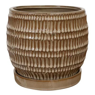 グリーンポット 植木鉢 クラッツ シノ クリーム 18cm CP-2518CR 4個入|PocketCompany 店