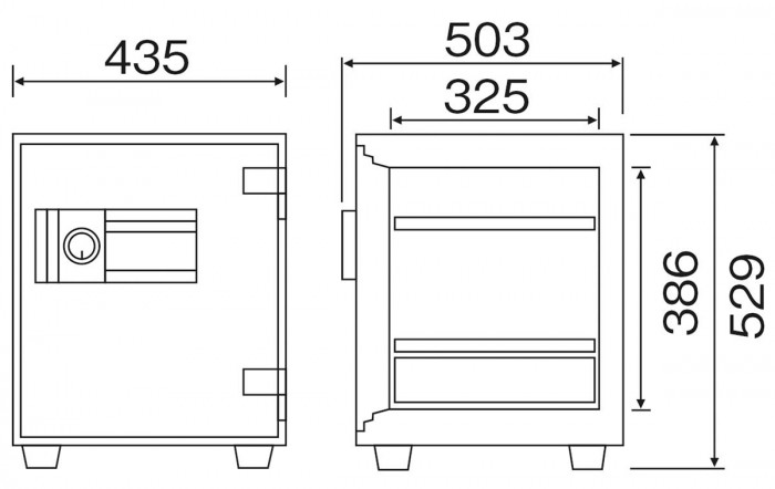 大注目】 ダイヤセーフ 家庭用耐火金庫 テンキーロック(プッシュタイプ) MEK52-DX(a-1673265) - 金庫 - labelians.fr