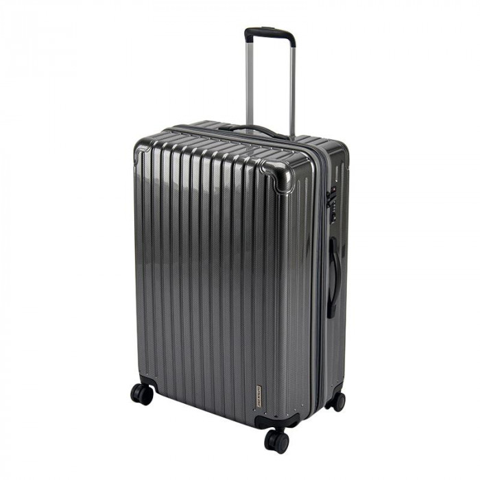 アルミ キャリーケース スーツケース Lサイズ 10点 7泊以上用 シルバー
