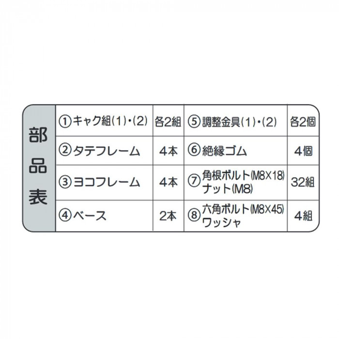 日晴金属 メーター架台(25～100号用)平地置用高さ600mm MK-60：西新